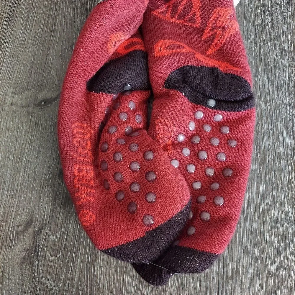 Harry Potter Sherpa Lined Slipper Socks Wizarding World New